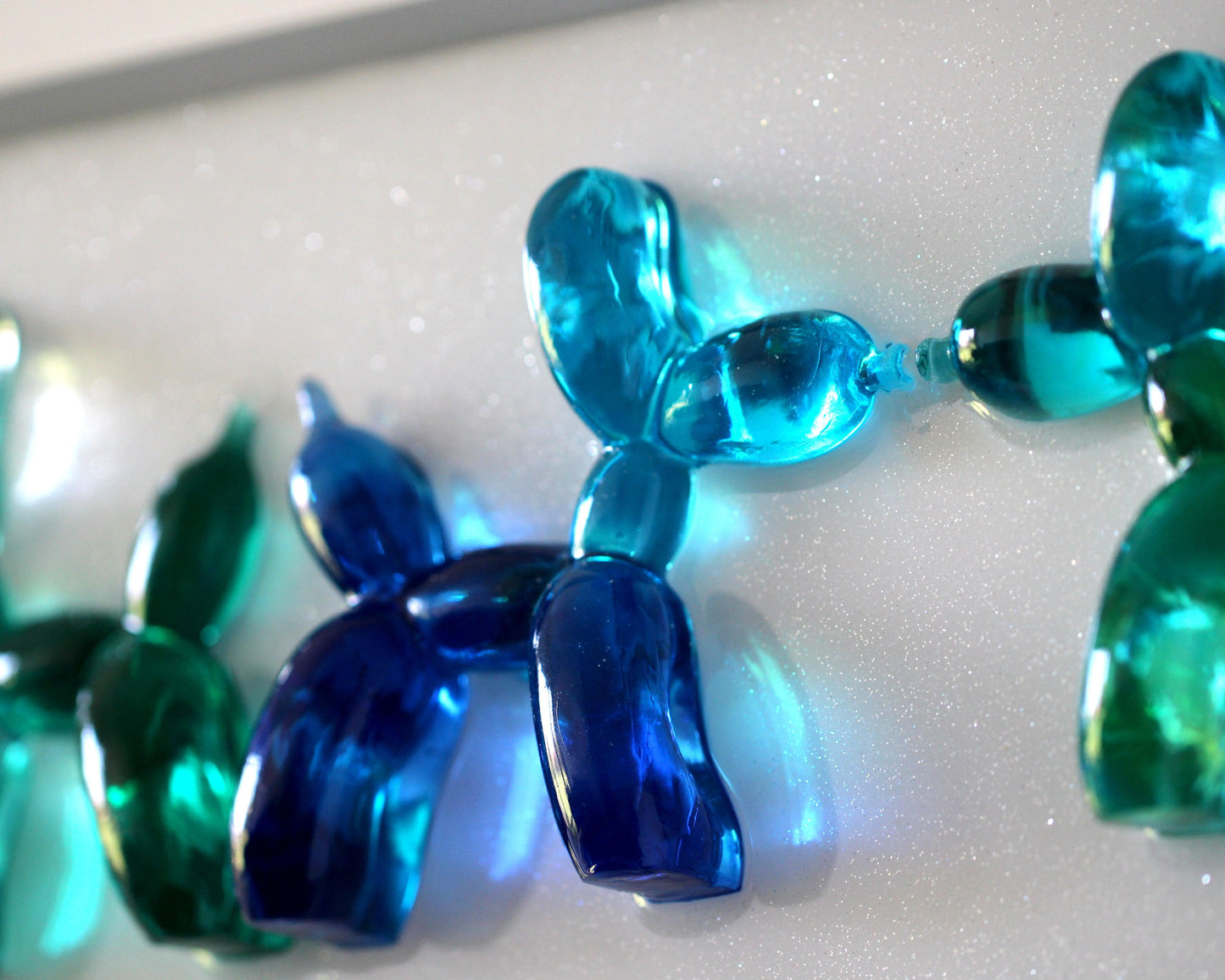 Blue and green Balloon Dogs Wall Decore - Talush Art