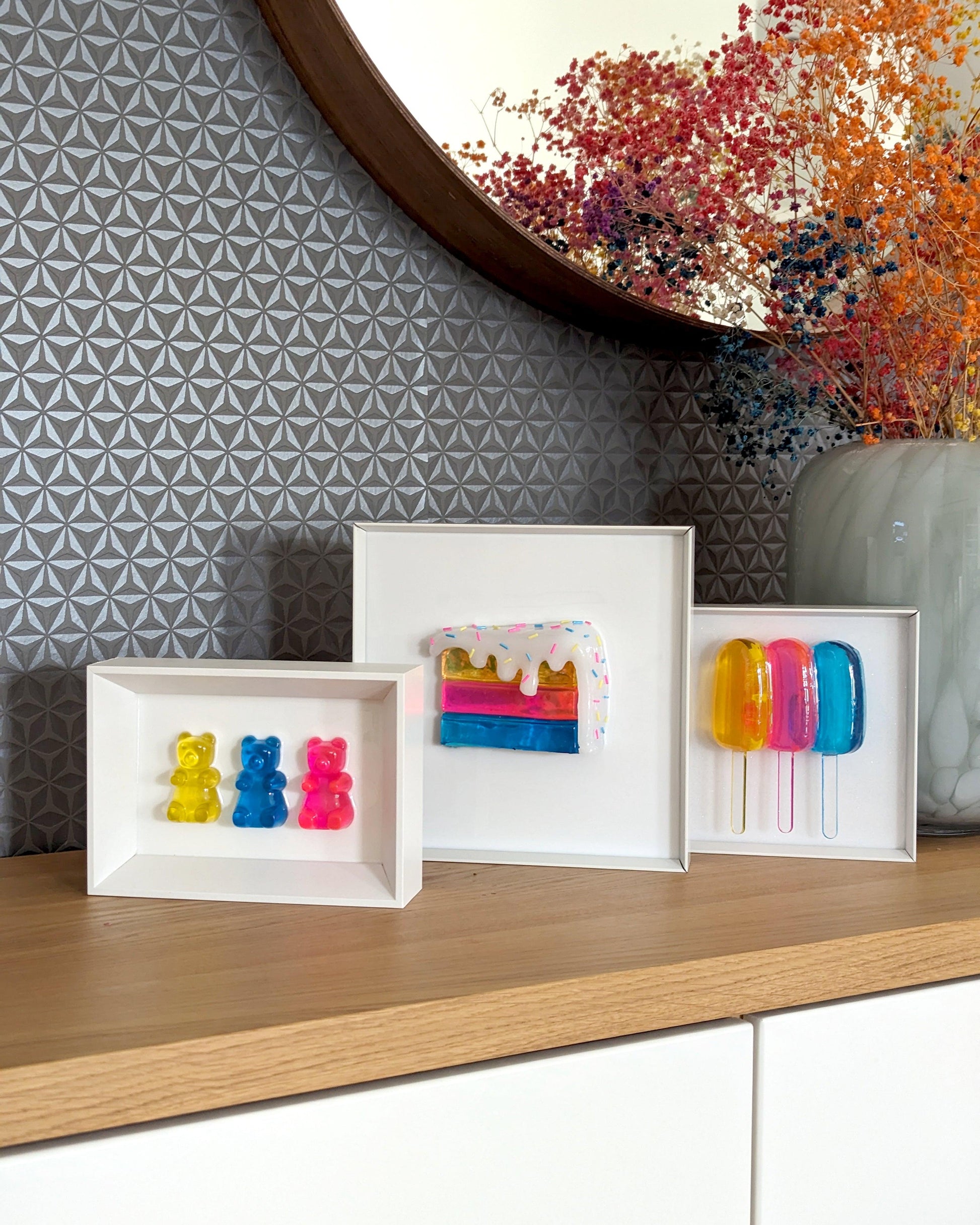 CMY cake wall decor - Talush Art