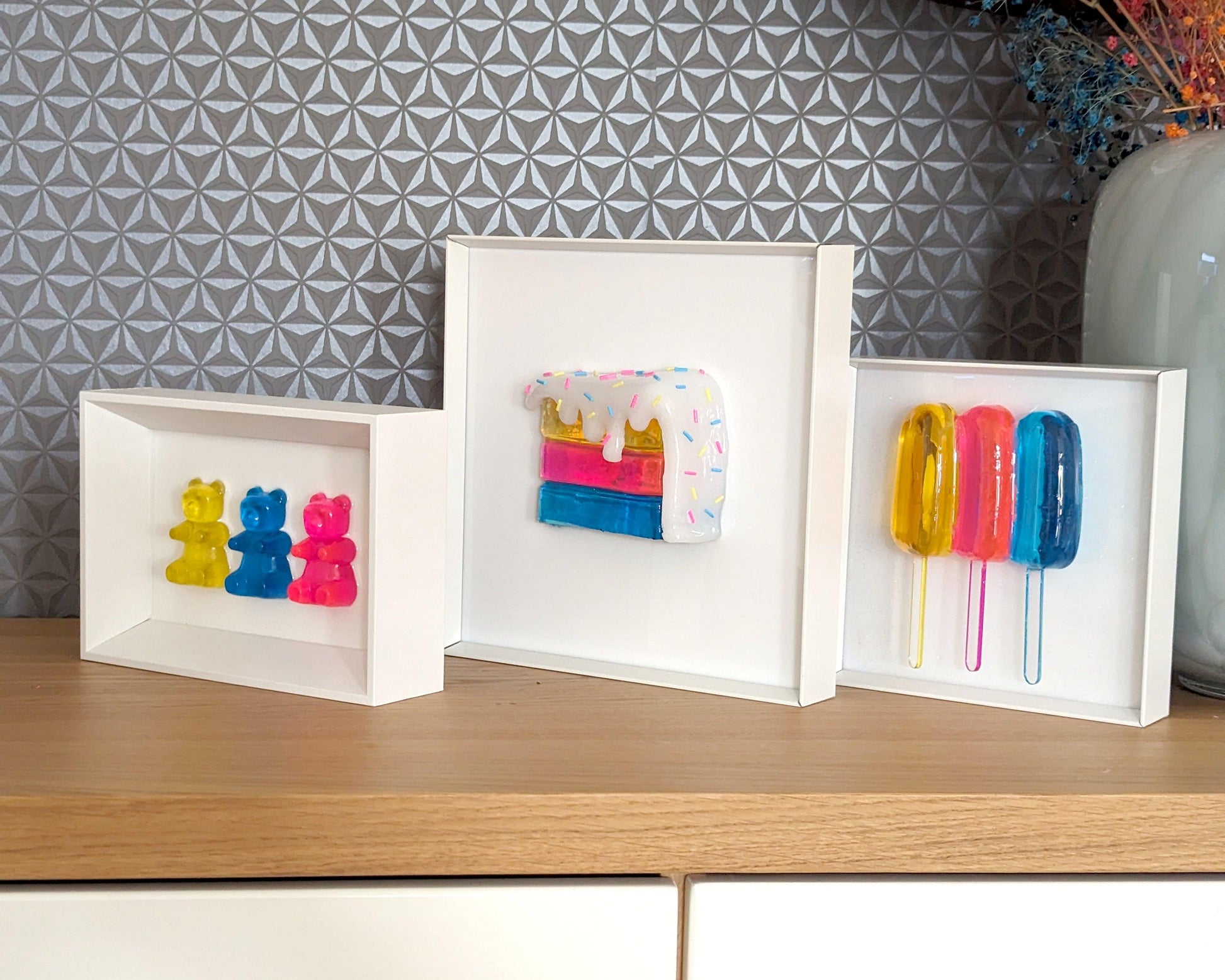 CMY cake wall decor - Talush Art