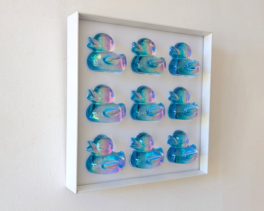 להקת ברווזים הולוגרפי - תכלת ורוד