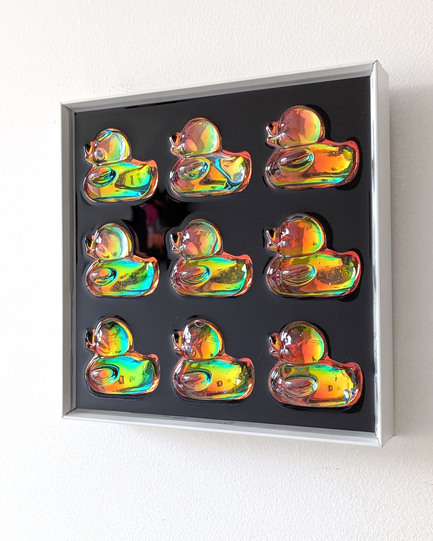 להקת ברווזים הולוגרפי - כחול כתום