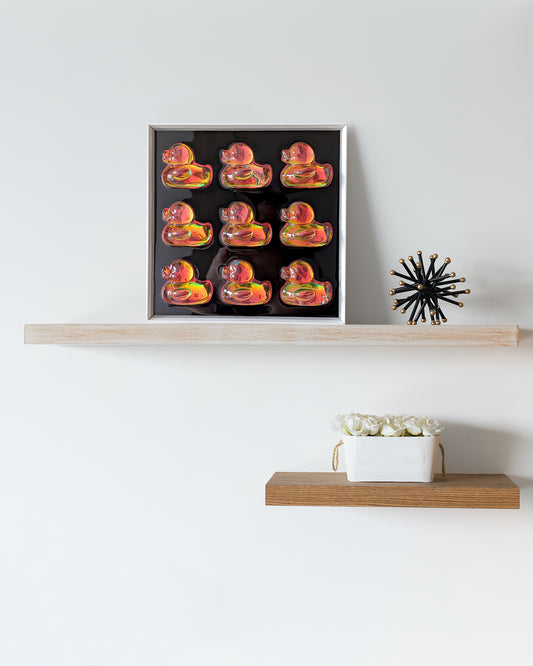 להקת ברווזים הולוגרפי - כחול כתום