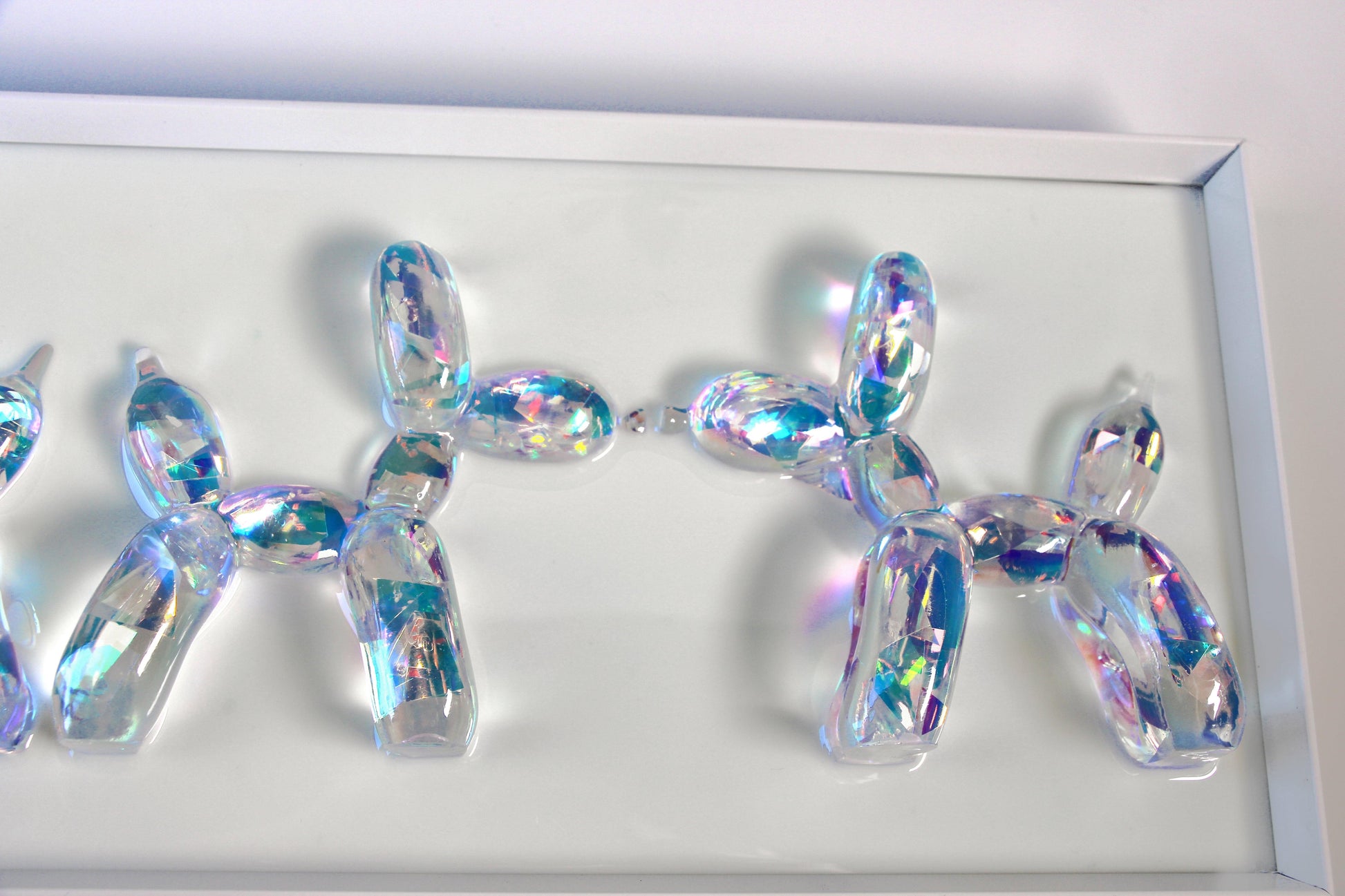 Diamond Effect Balloon Dogs Wall art - Talush Art