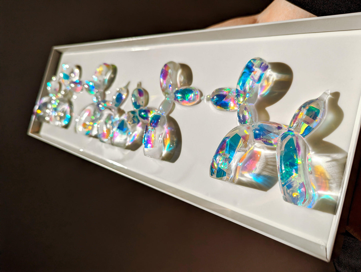 Diamond Effect Balloon Dogs Wall art - Talush Art