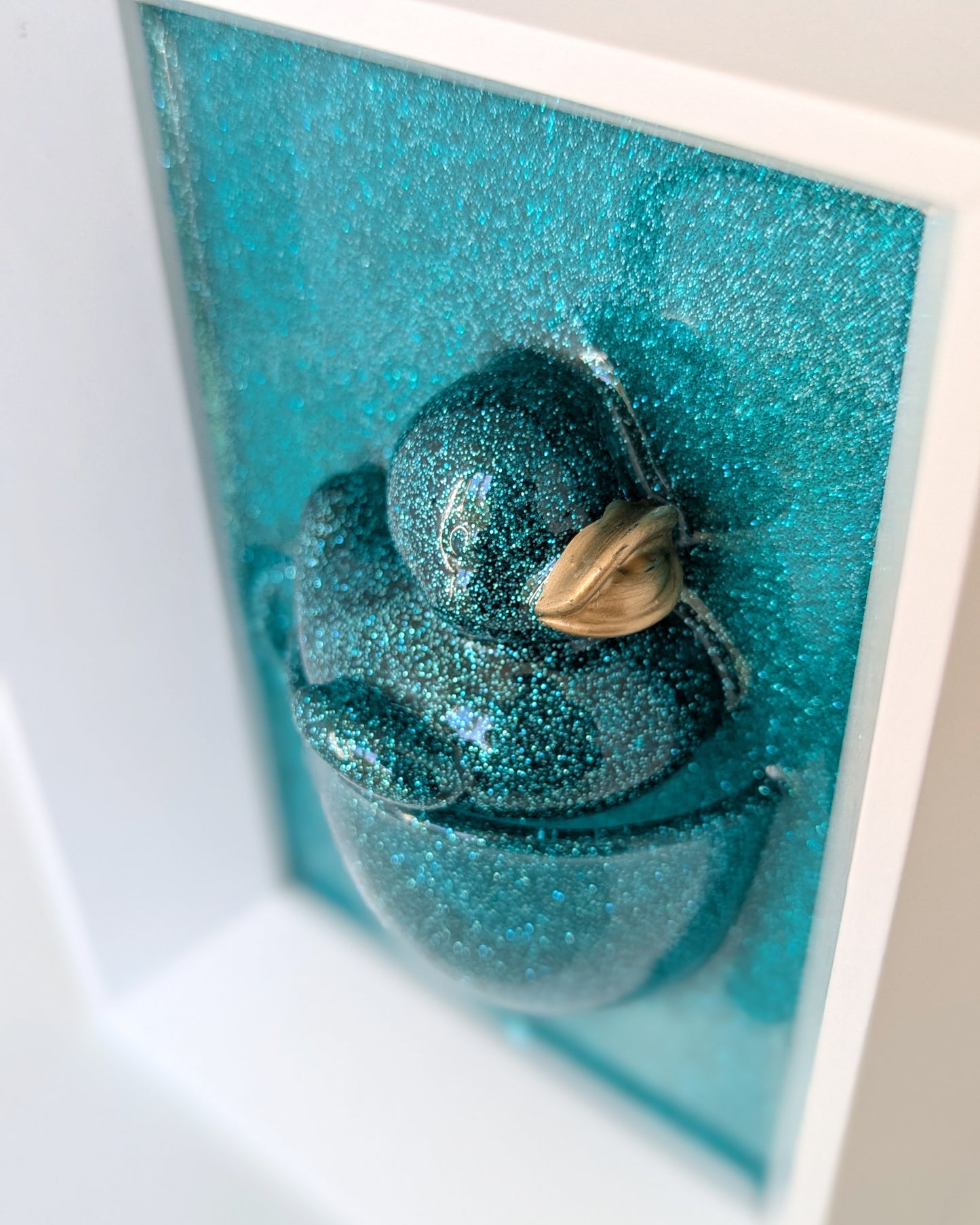 ברווז בכוס - טורקיז מנצנץ