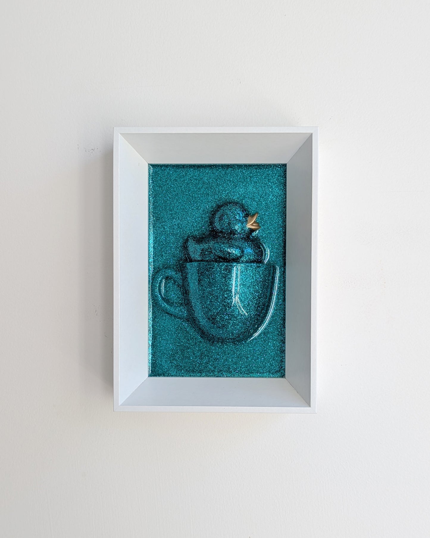 ברווז בכוס - טורקיז מנצנץ