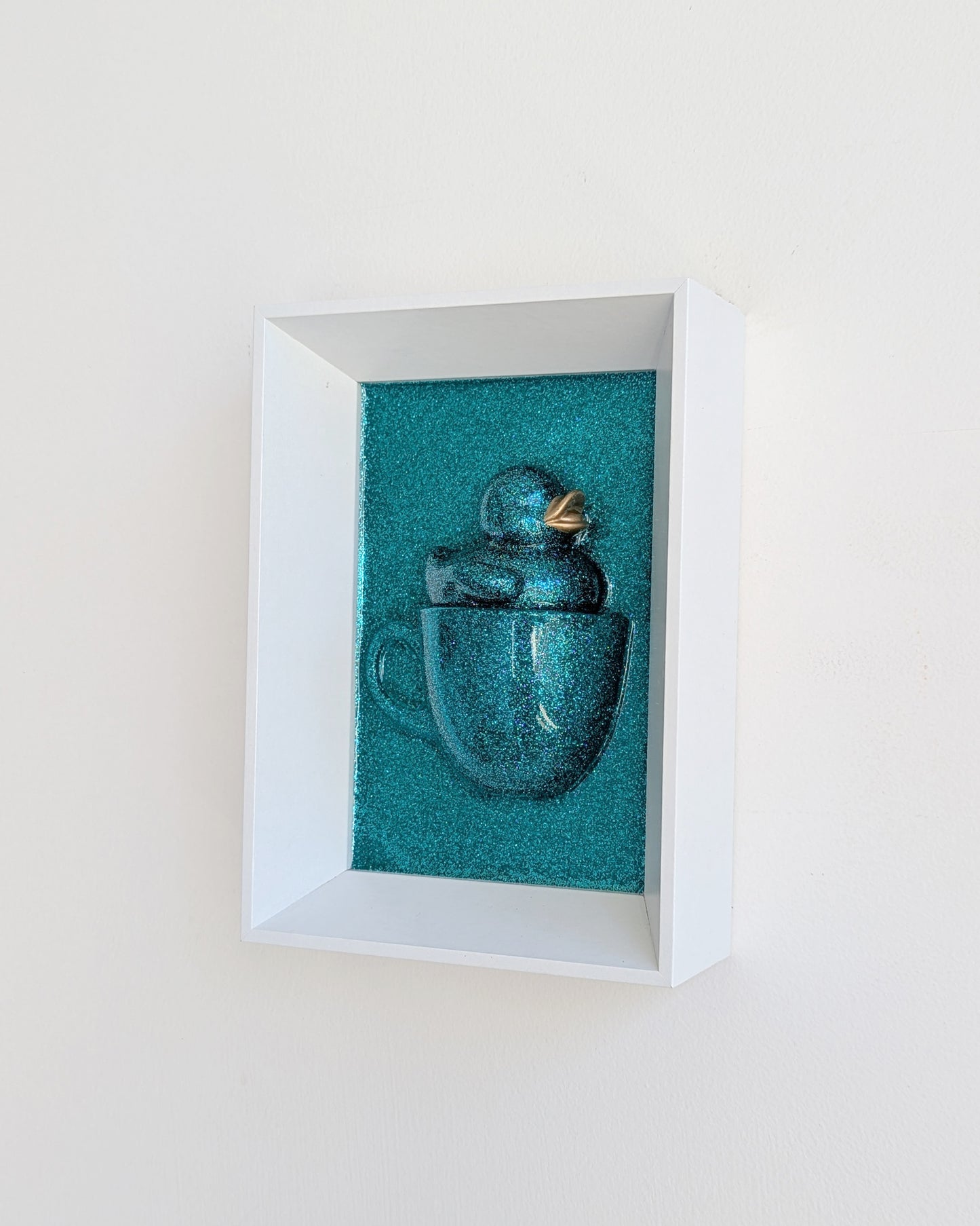 ברווז בכוס - טורקיז מנצנץ