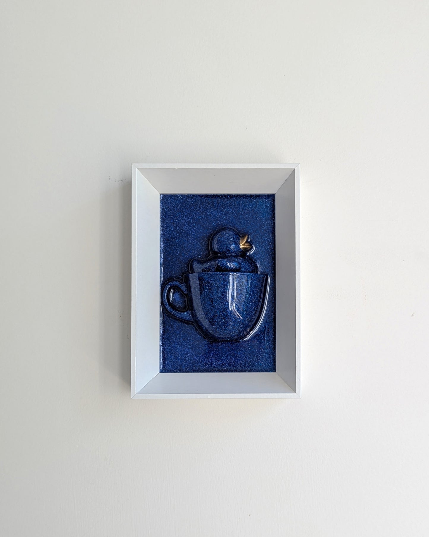 ברווז בכוס - כחול מנצנץ