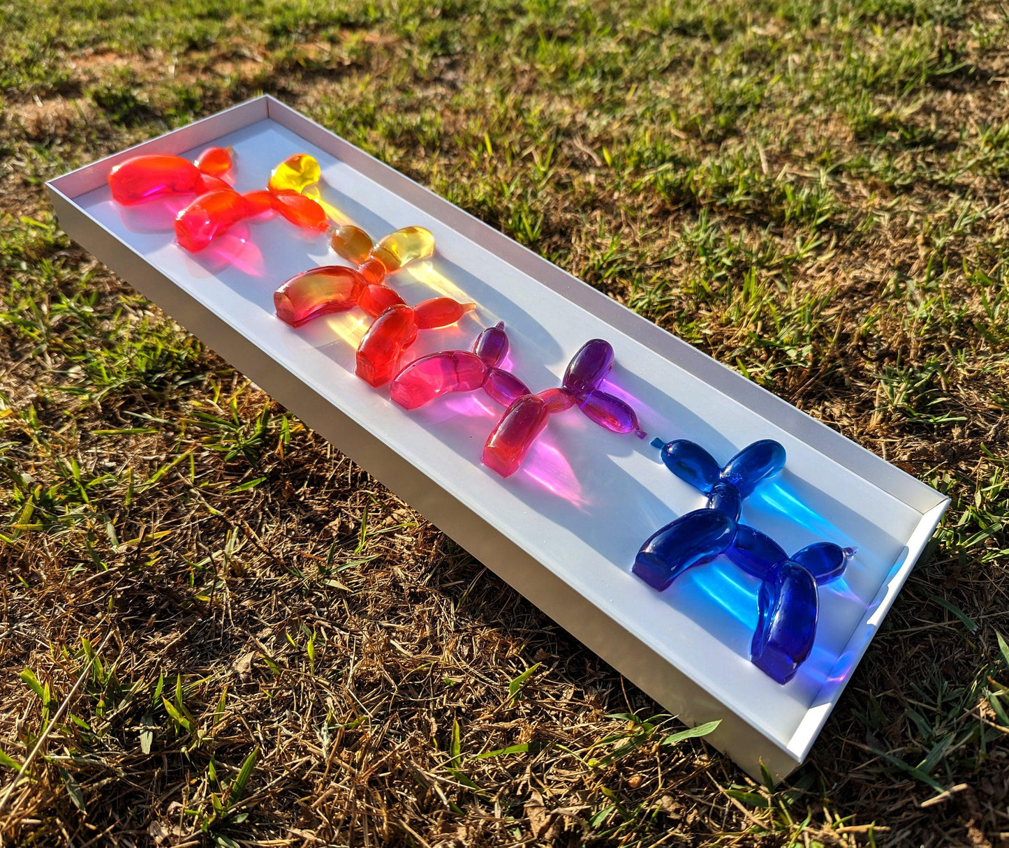 Wall Hanging Art of Colorful Balloon Dogs - Talush Art