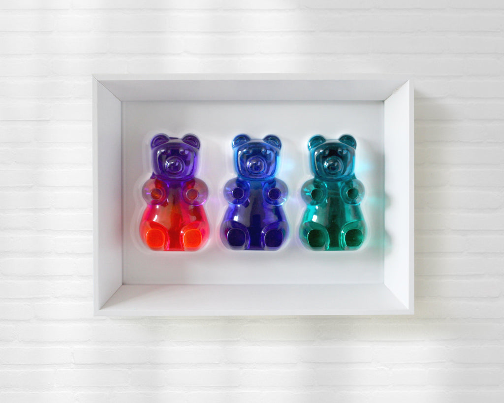 Three Gummy Bears Wall Hanging Pop Art - Talush Art