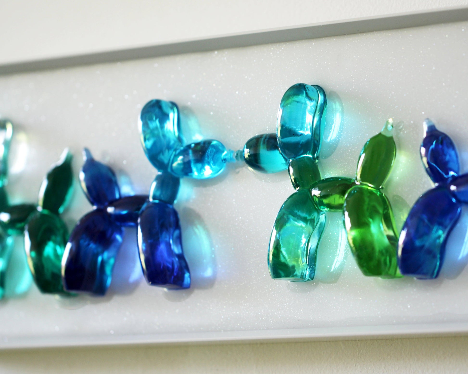 Blue and green Balloon Dogs Wall Decore - Talush Art