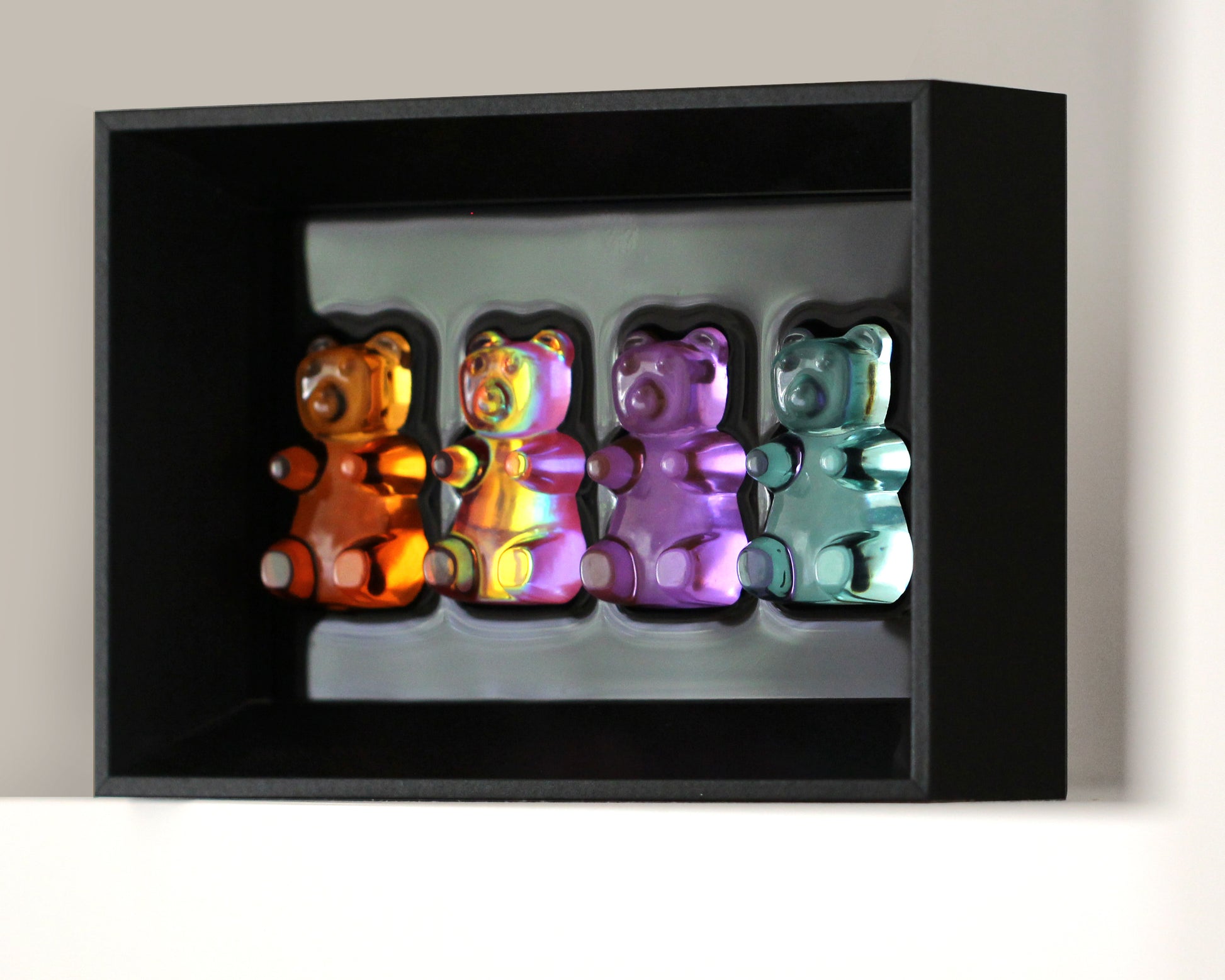 4 Gummy Bears Wall Hanging Pop Art - Talush Art 4 Gummy Bears Wall Hanging Pop Art