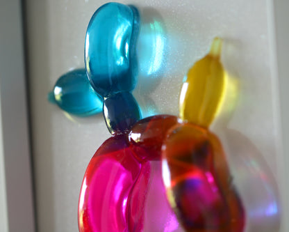 CMY Balloon Dog Wall Hanging Pop Art