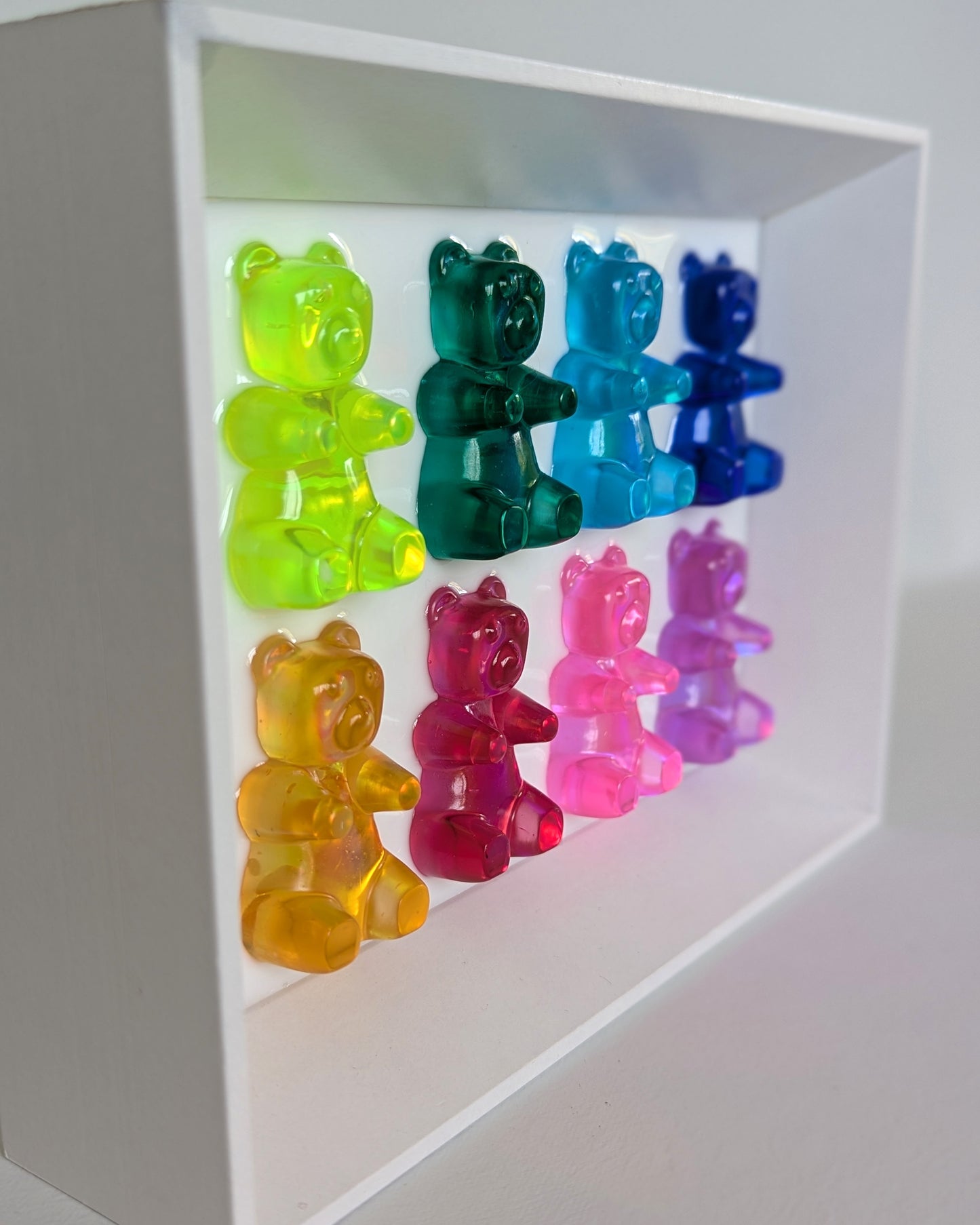 8 Colorful Gummy Bears Wall Decor