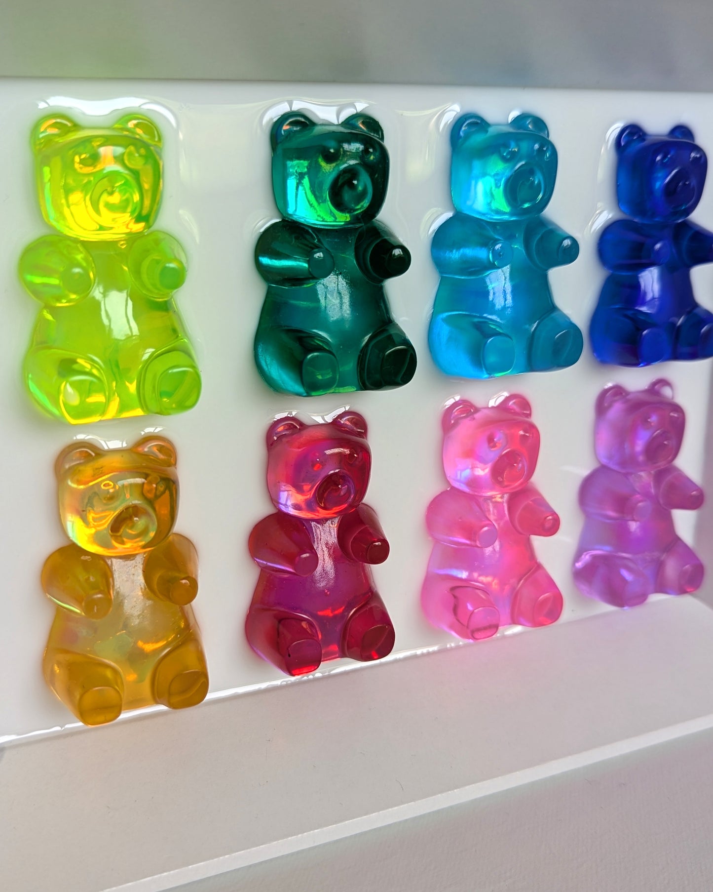 8 Colorful Gummy Bears Wall Decor