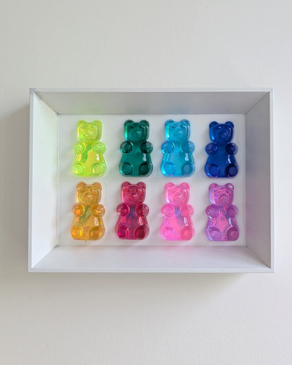 8 Colorful Gummy Bears Wall Decor