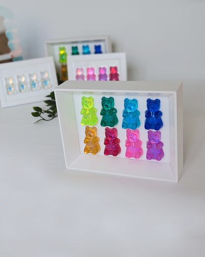 8 Colorful Gummy Bears Wall Decor