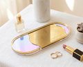 Gold Mirror Holographic Jewelry Tray