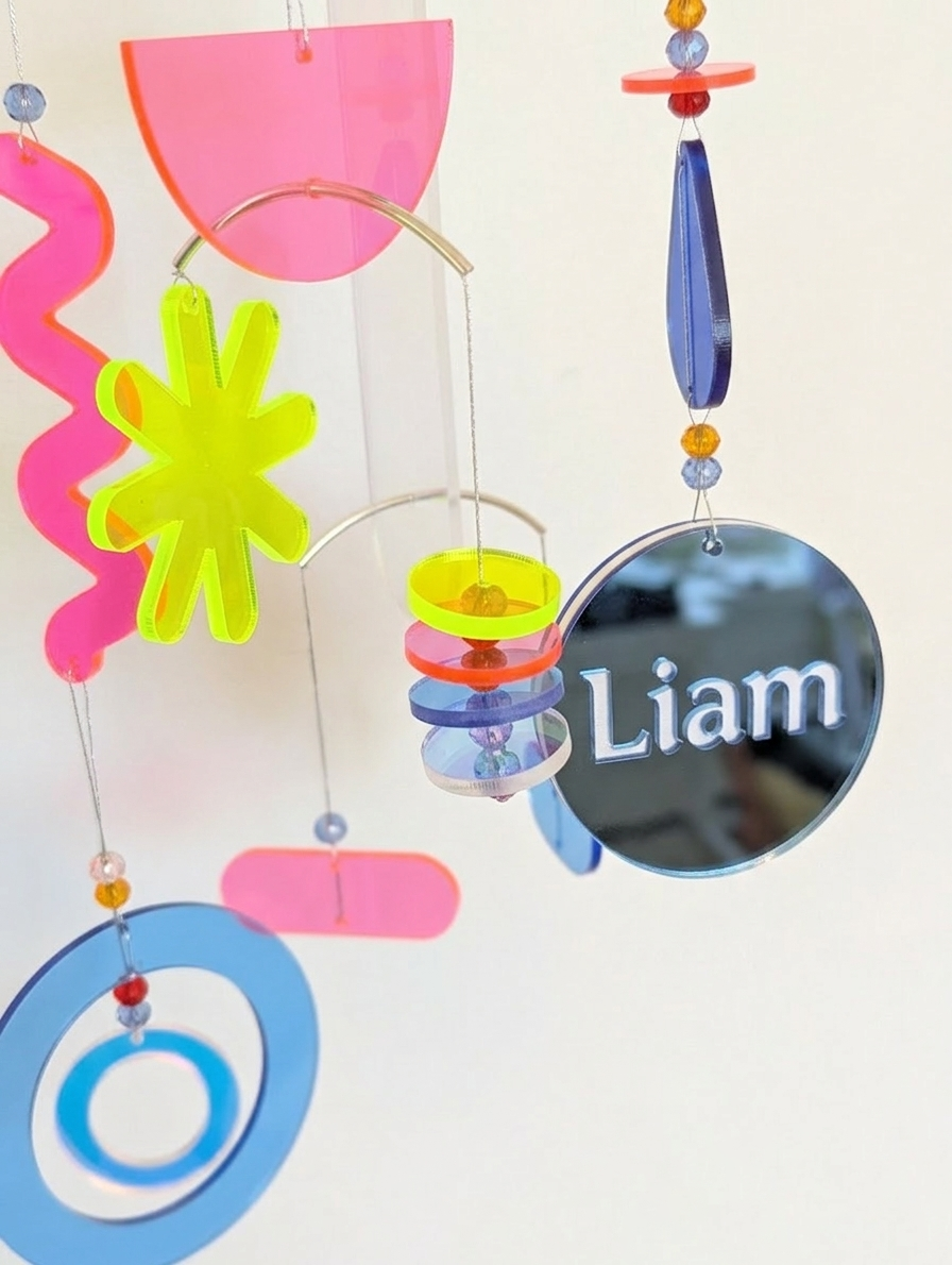 Personalized Hanging Mobile Kit for Home Decor – Colorful