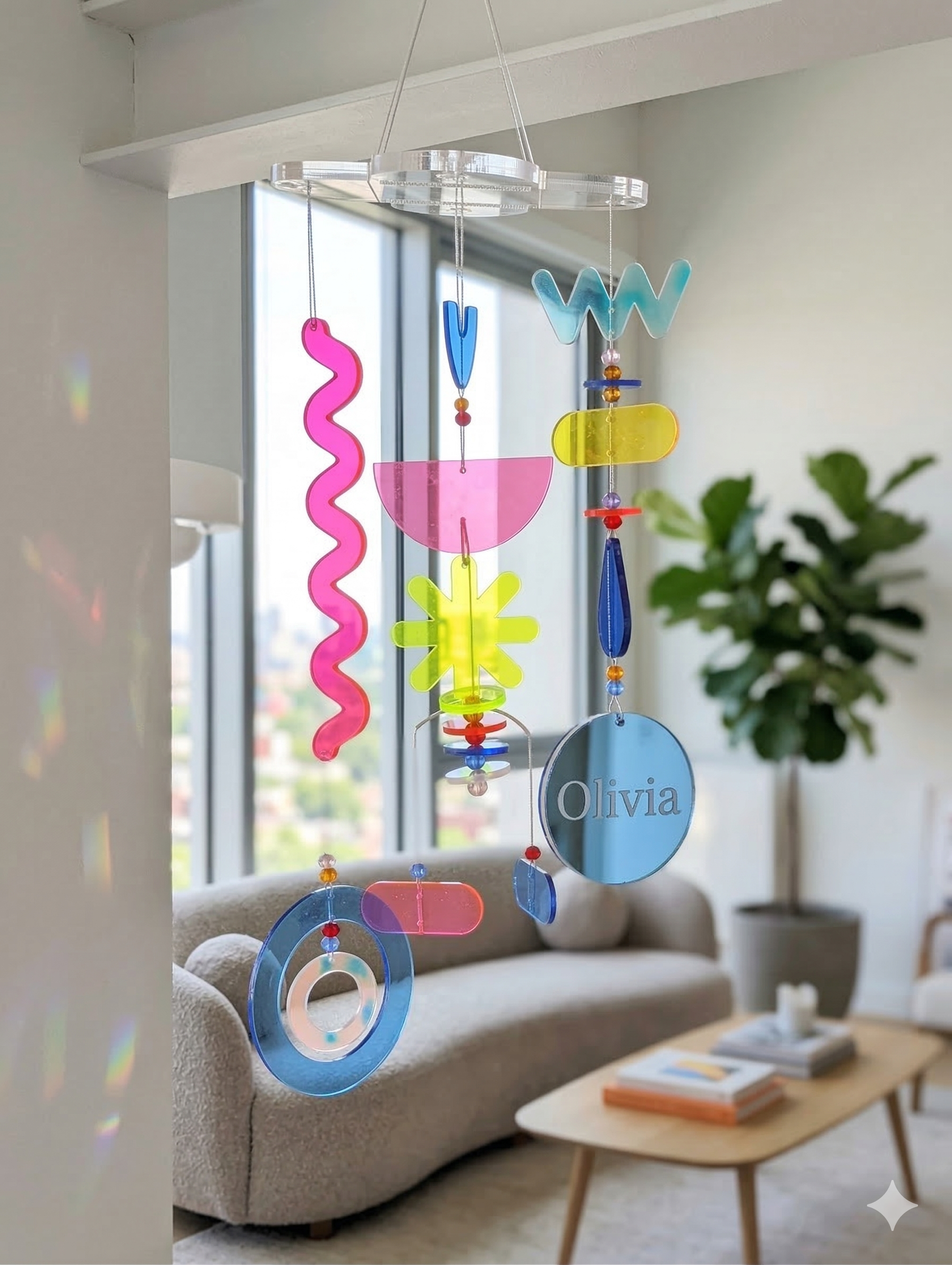 Personalized Hanging Mobile Kit for Home Decor – Colorful