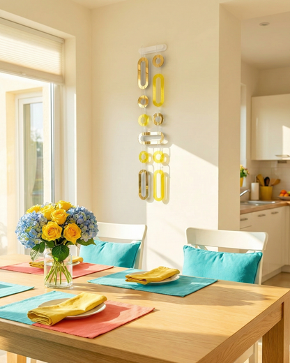 שרשרת מודולרית מוזהבת צרה