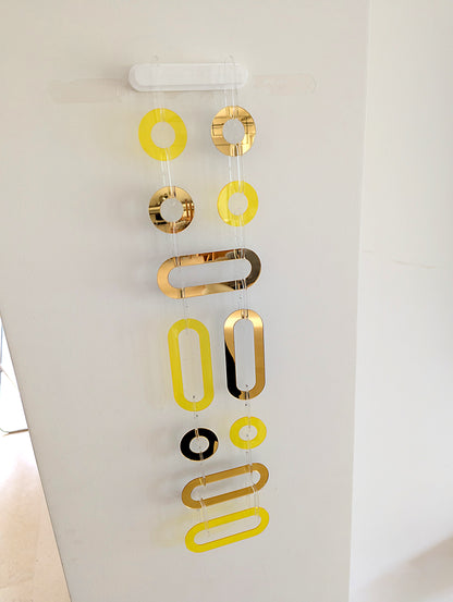 שרשרת מודולרית מוזהבת צרה