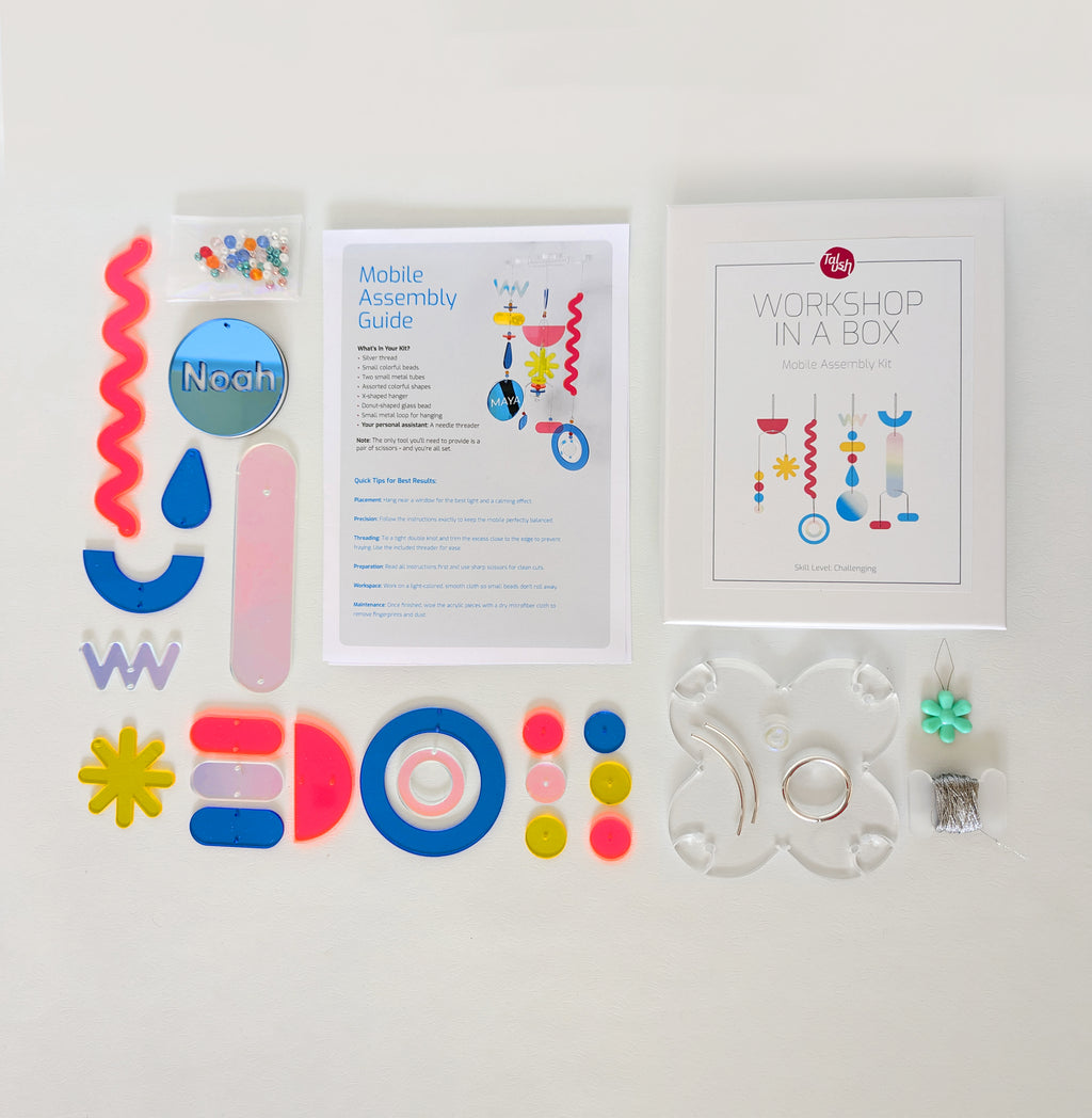 Personalized Hanging Mobile Kit for Home Decor – Colorful