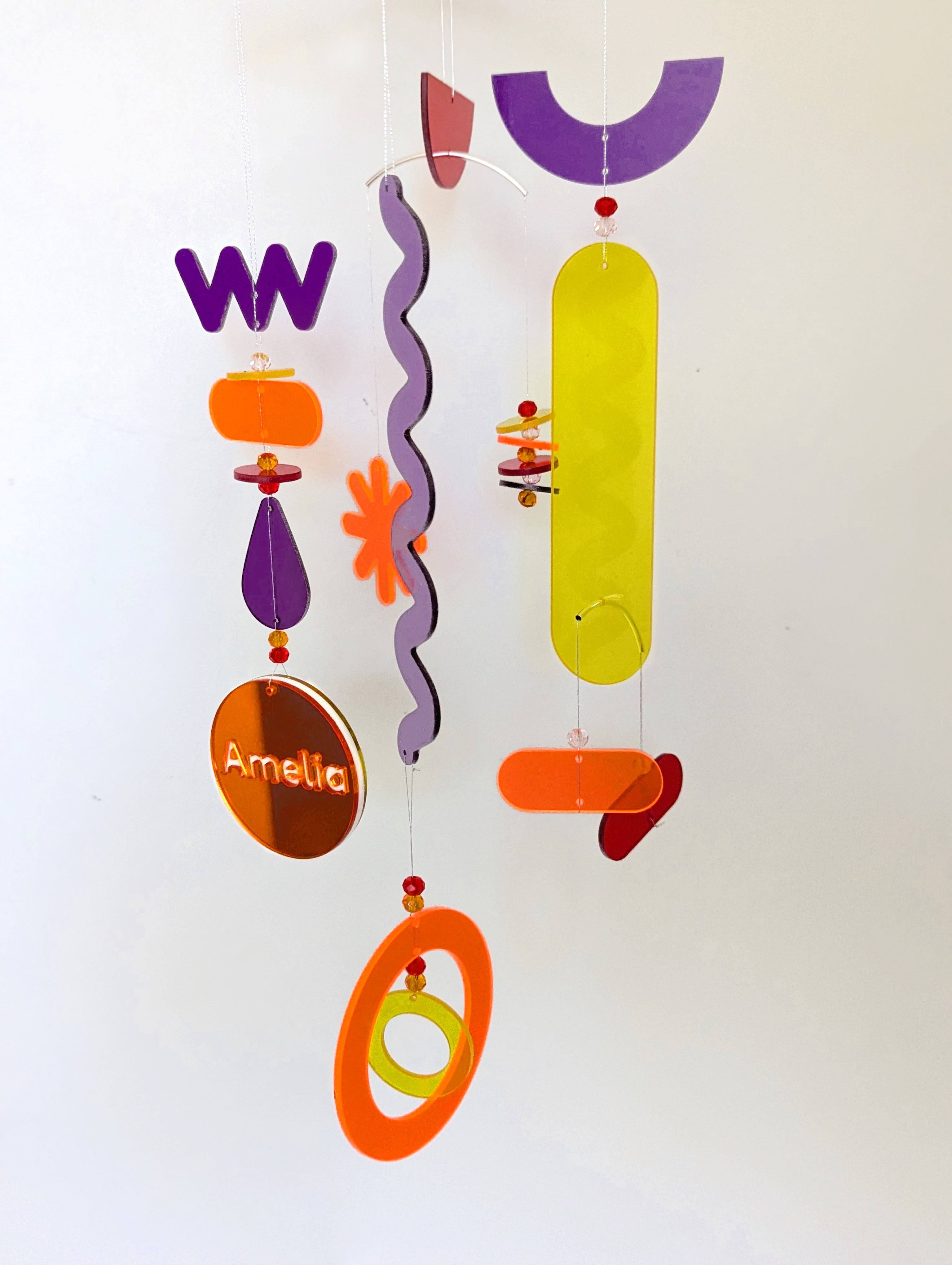 Personalized Hanging Mobile Kit for Home Decor – Sunset