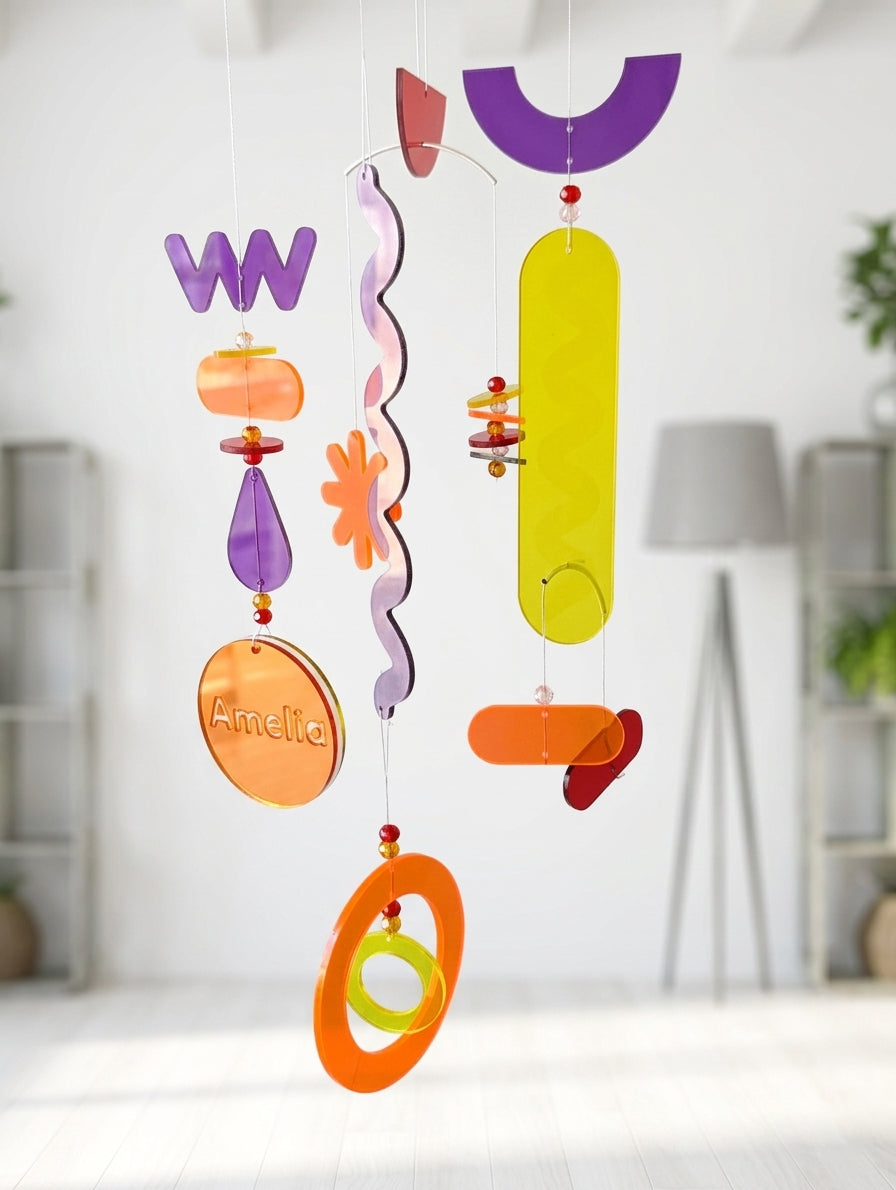 Personalized Hanging Mobile Kit for Home Decor – Sunset