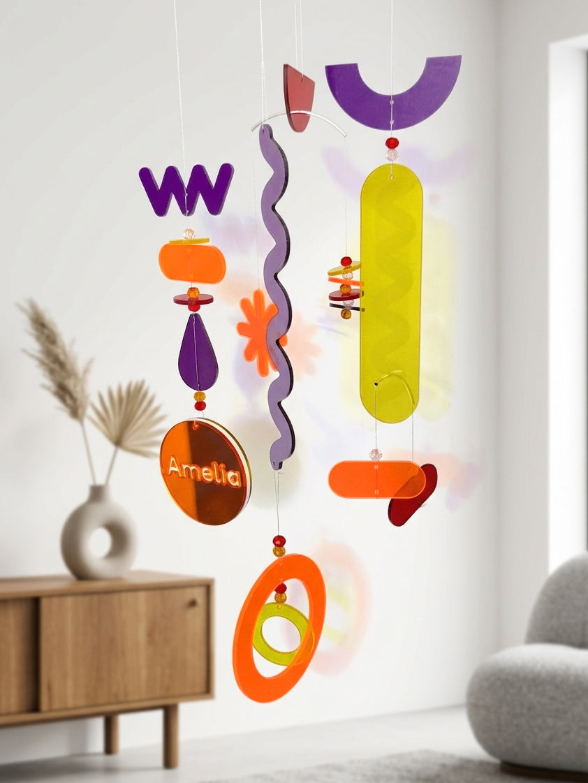 Personalized Hanging Mobile Kit for Home Decor – Sunset