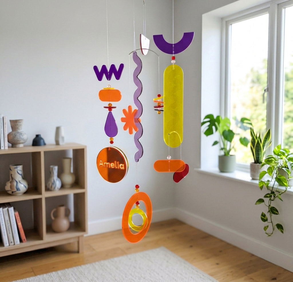 Personalized Hanging Mobile Kit for Home Decor – Sunset