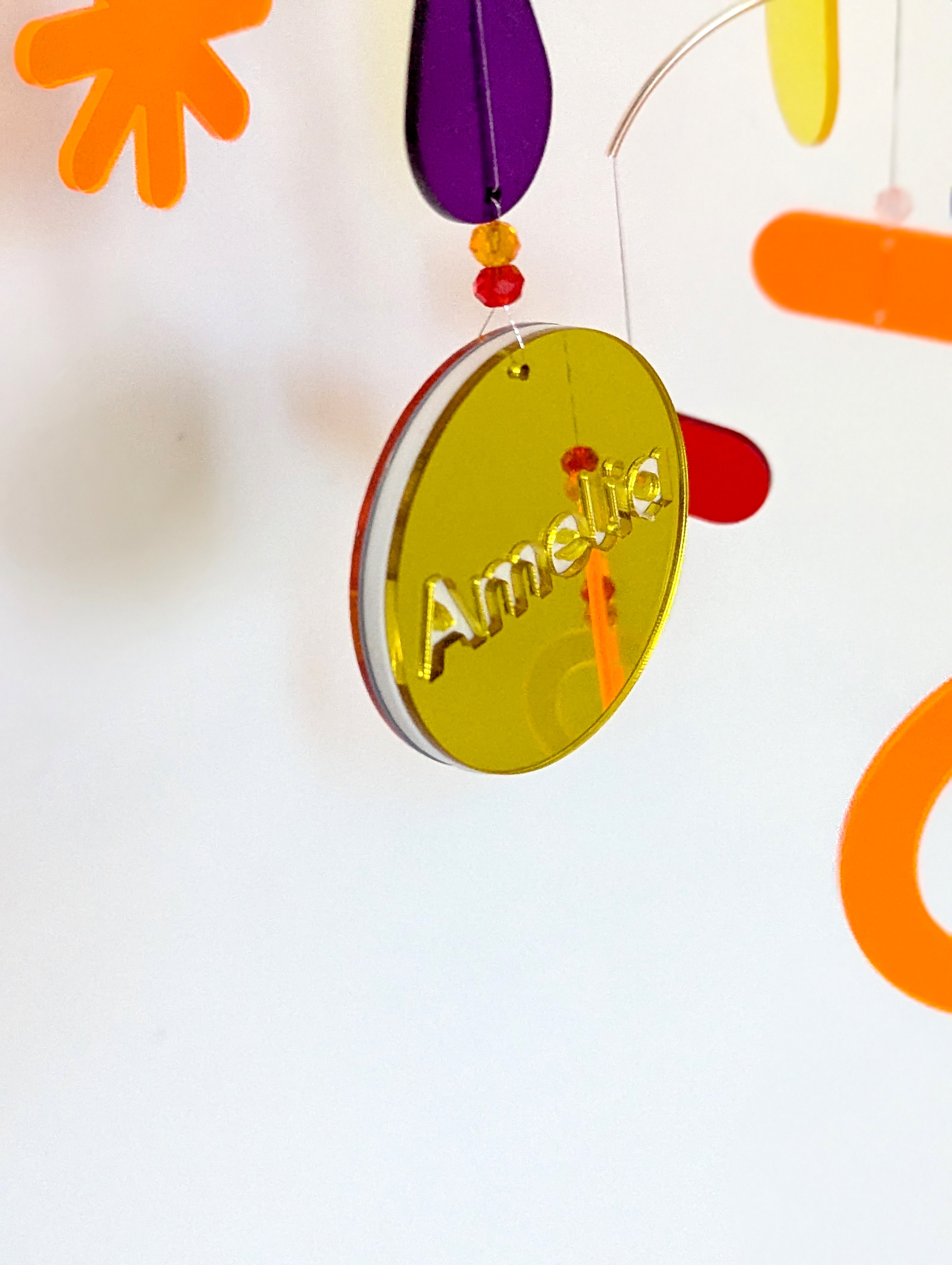 Personalized Hanging Mobile Kit for Home Decor – Sunset