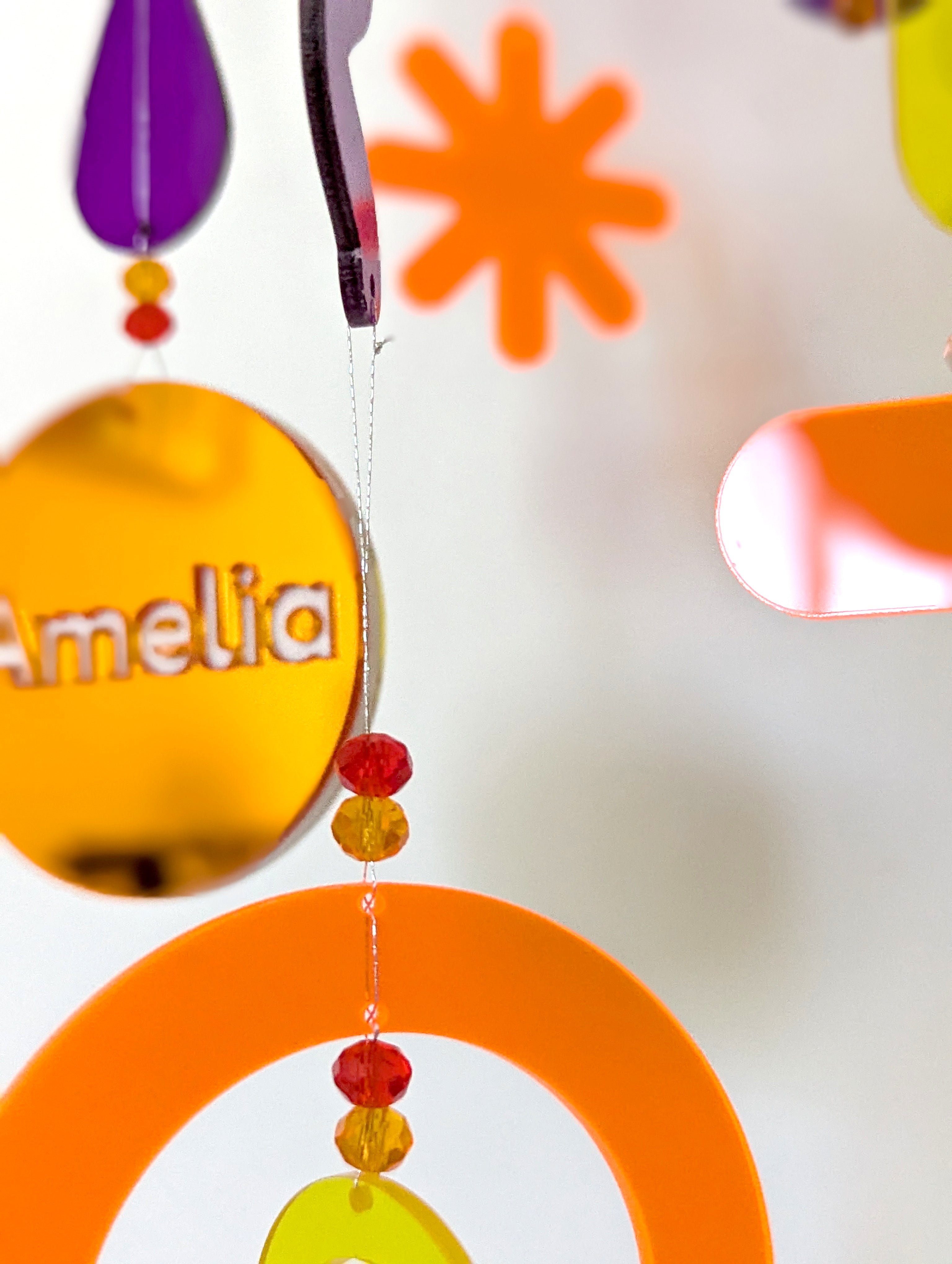 Personalized Hanging Mobile Kit for Home Decor – Sunset