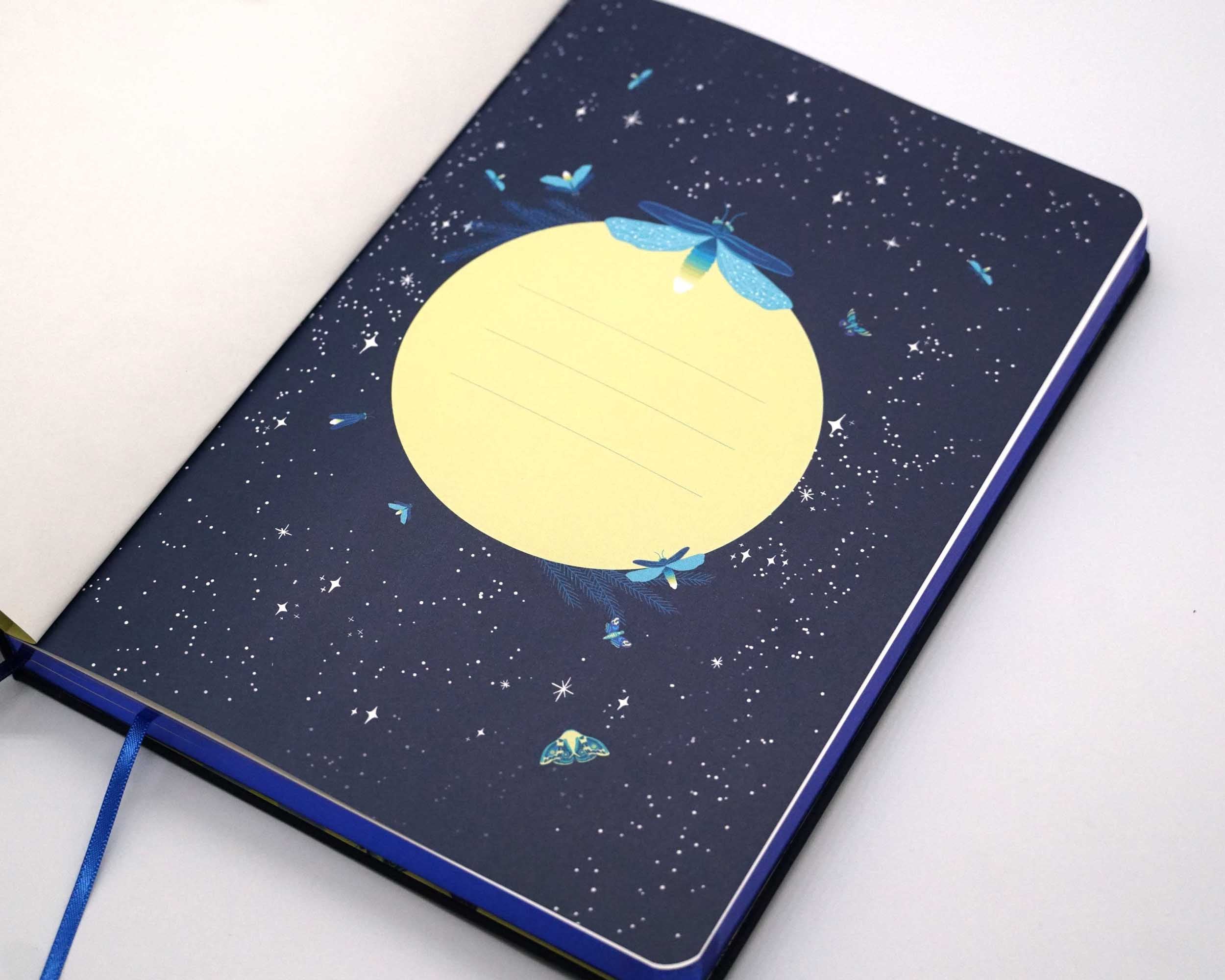 Hard cover Journal - Fireflies