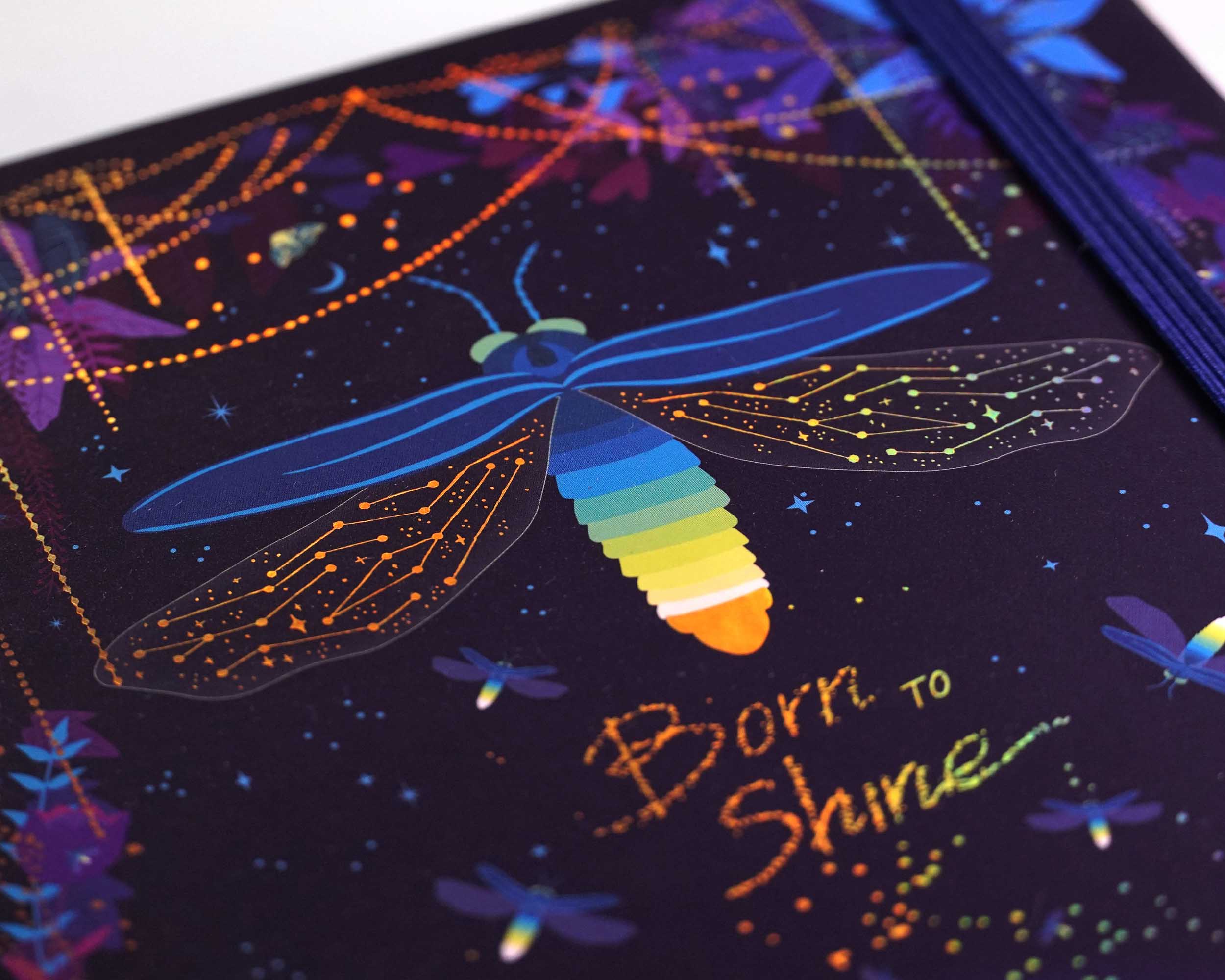 Hard cover Journal - Fireflies