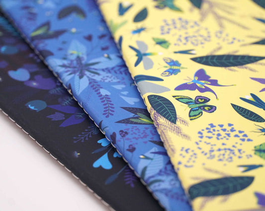 סט 3 מחברות רכות - גחליליות