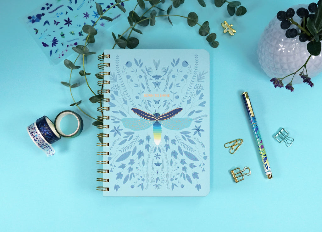Spiral notebook - Fireflies