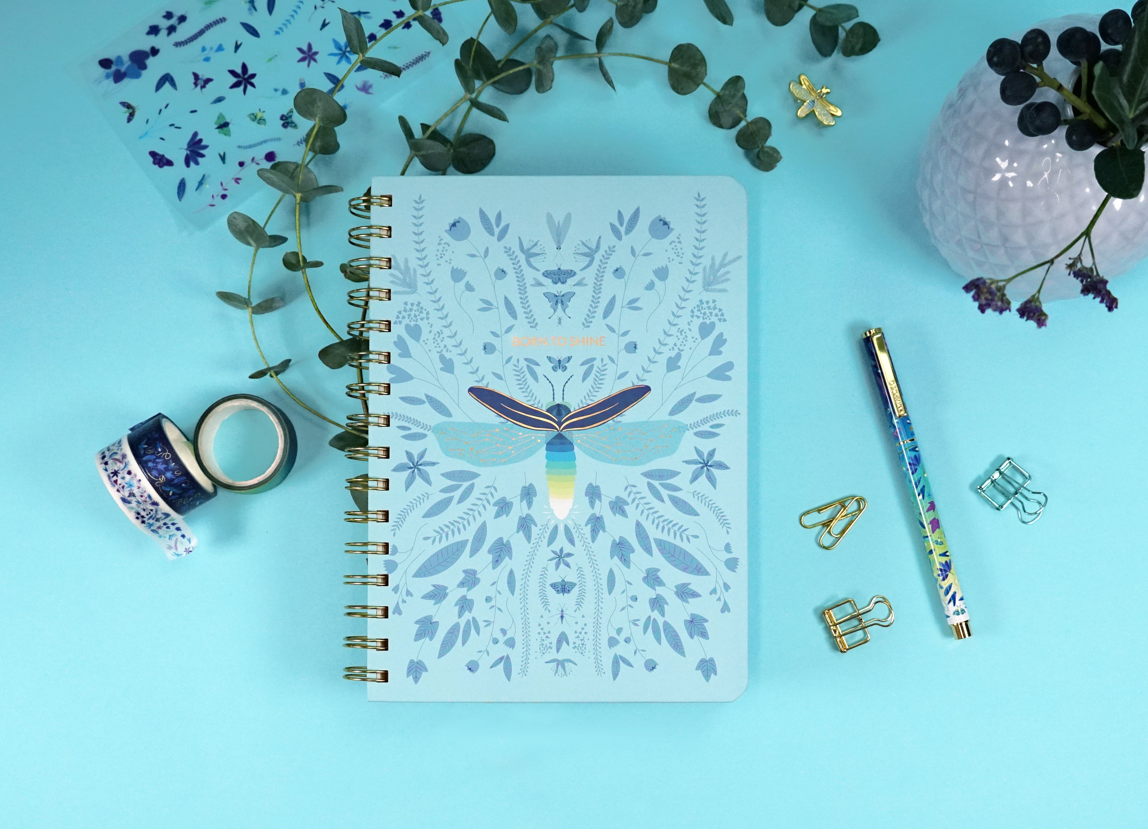 Spiral notebook - Fireflies