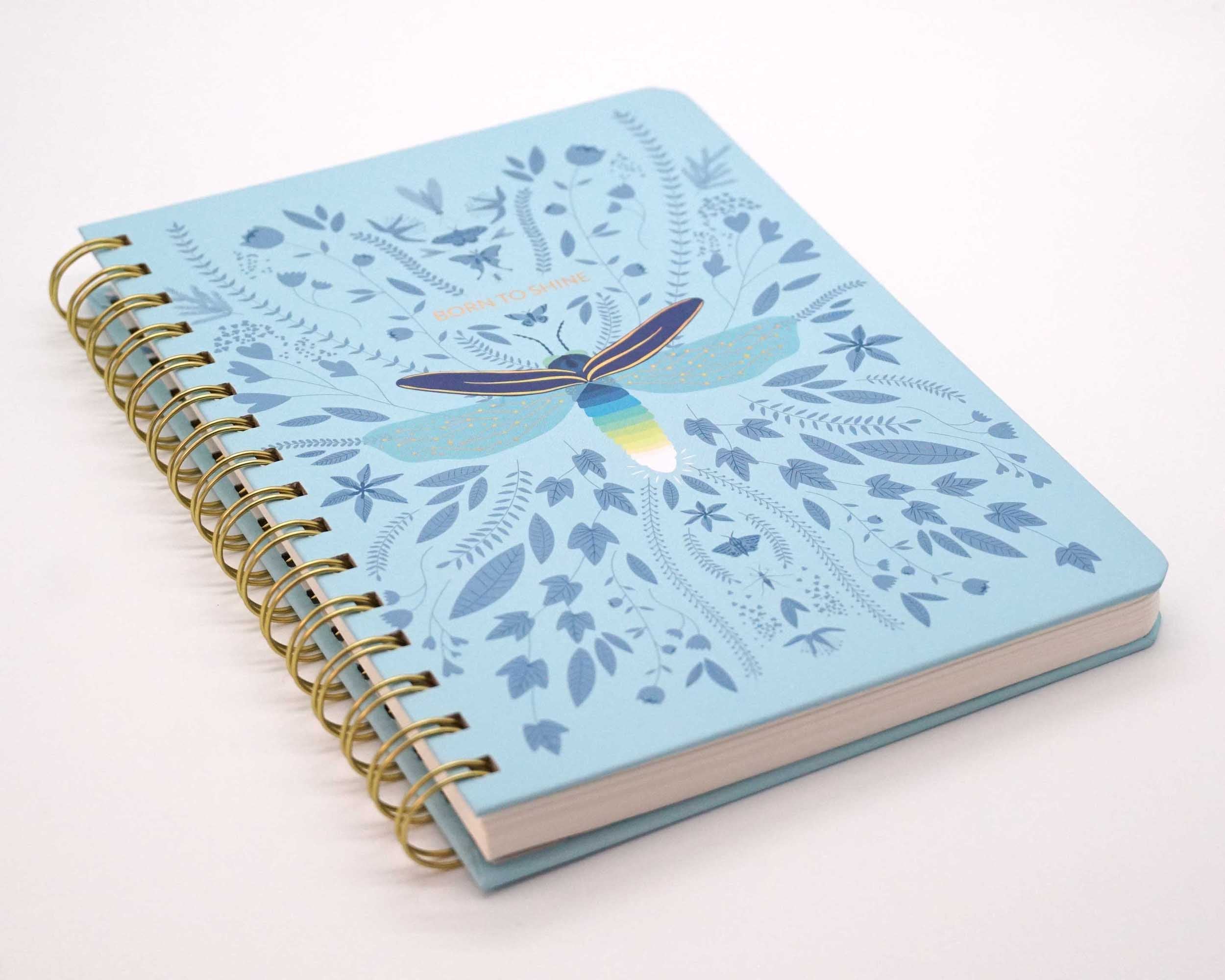 Spiral notebook - Fireflies