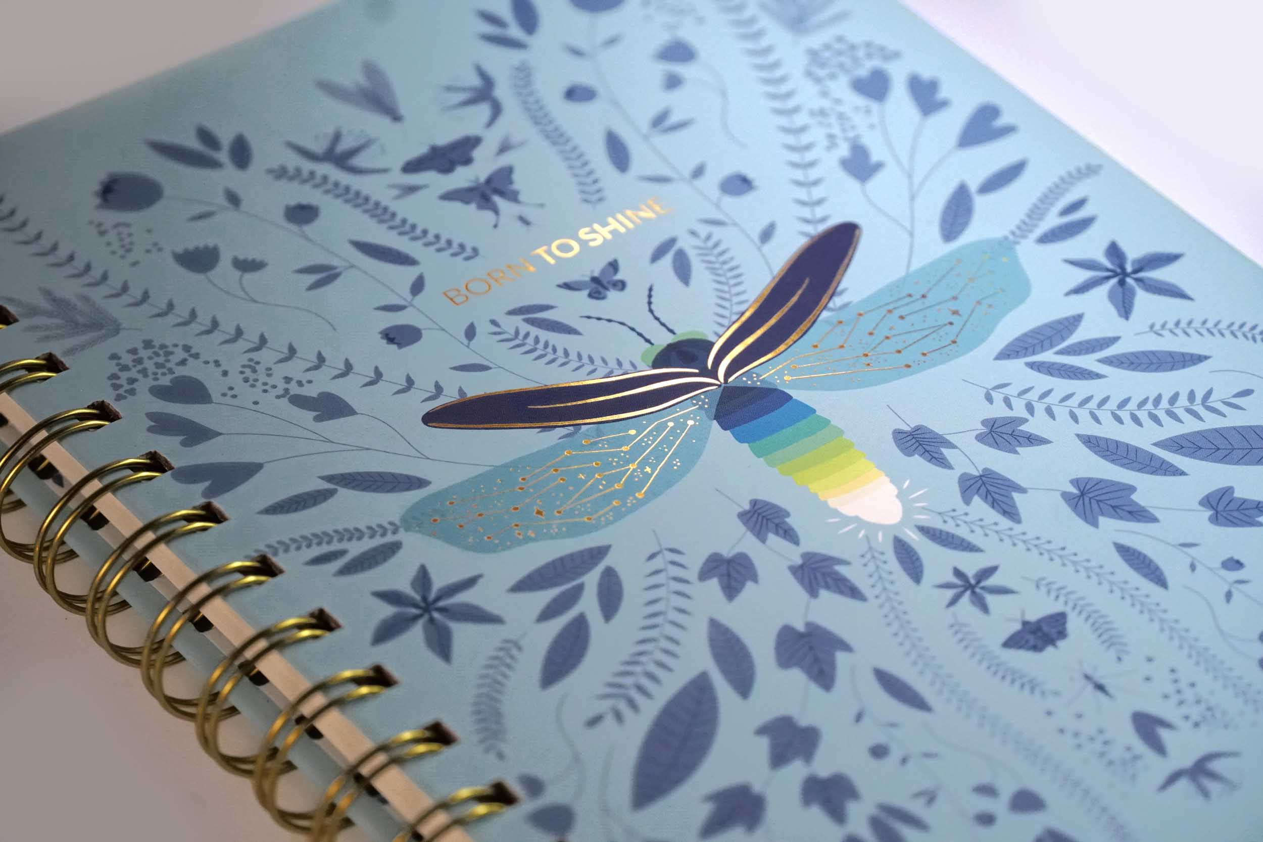 Spiral notebook - Fireflies