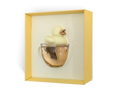 Duck in a Cup - yellow & gold cup