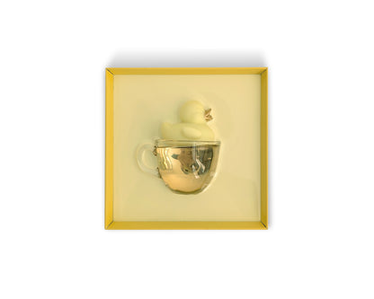 Duck in a Cup - yellow & gold cup