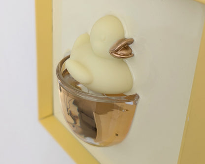 Duck in a Cup - yellow & gold cup