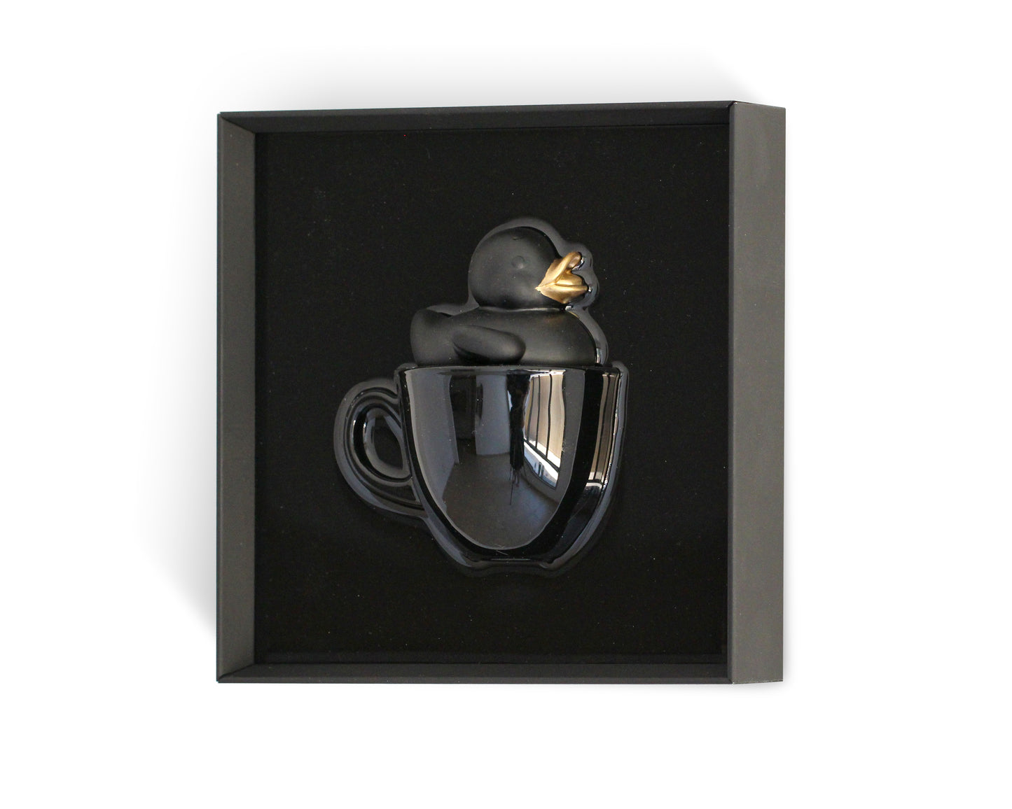 Duck in a Cup - black