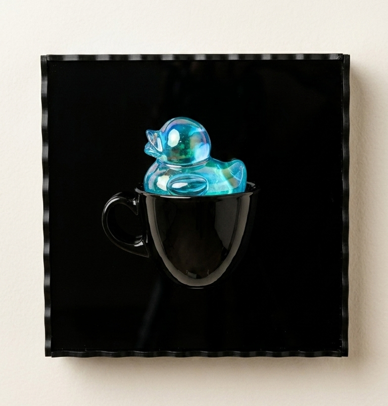 3D Duck Teacup Wall Art