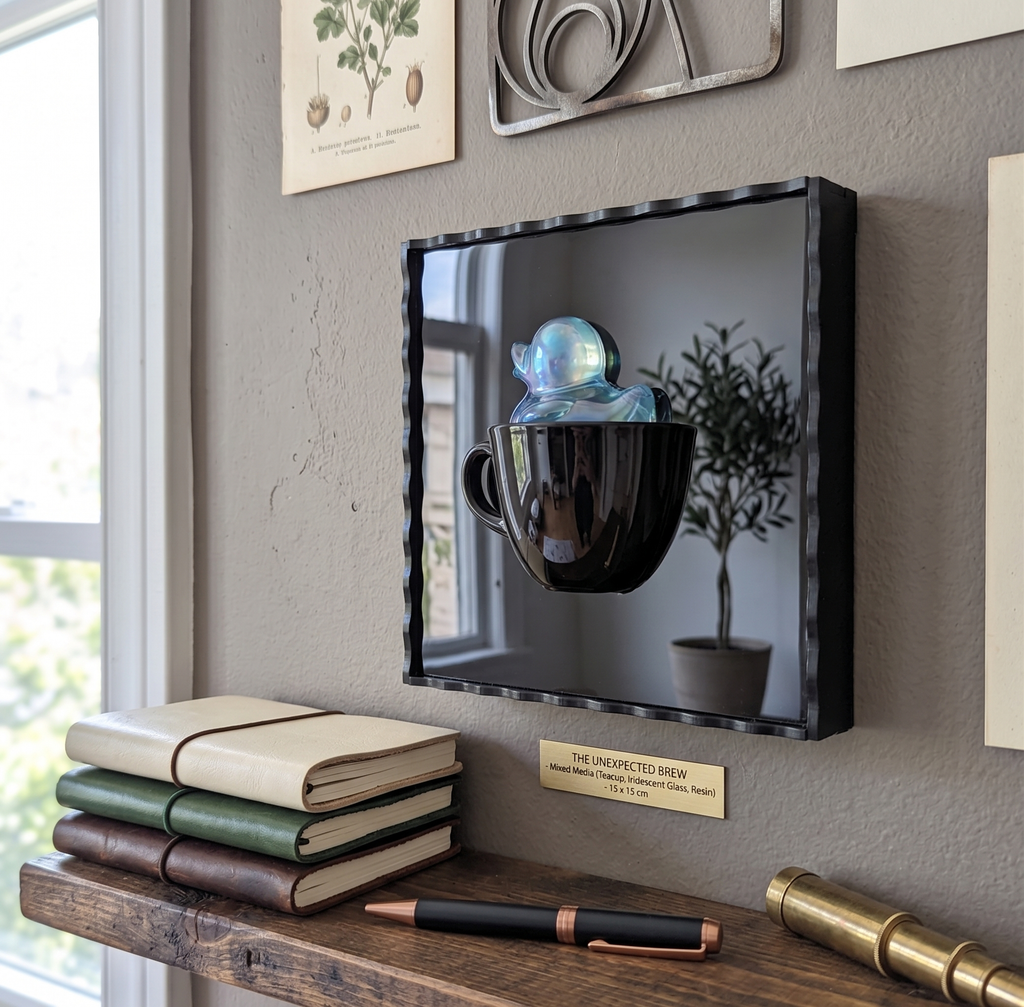 3D Duck Teacup Wall Art