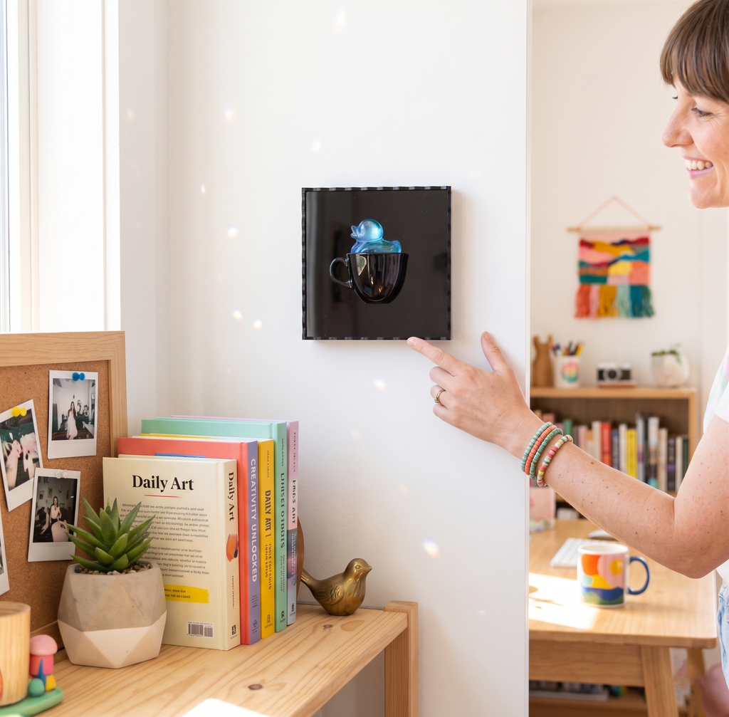 3D Duck Teacup Wall Art