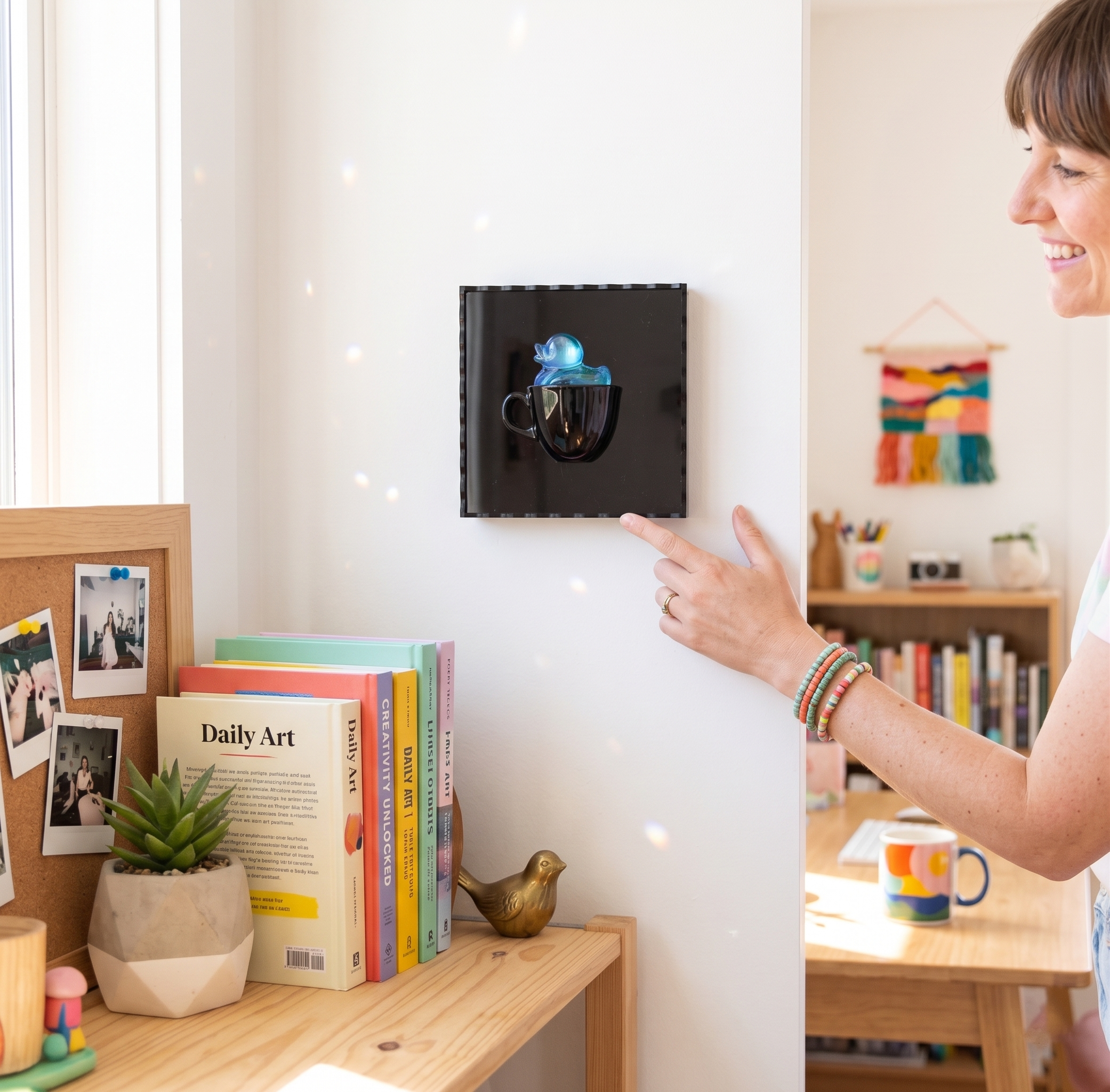 3D Duck Teacup Wall Art