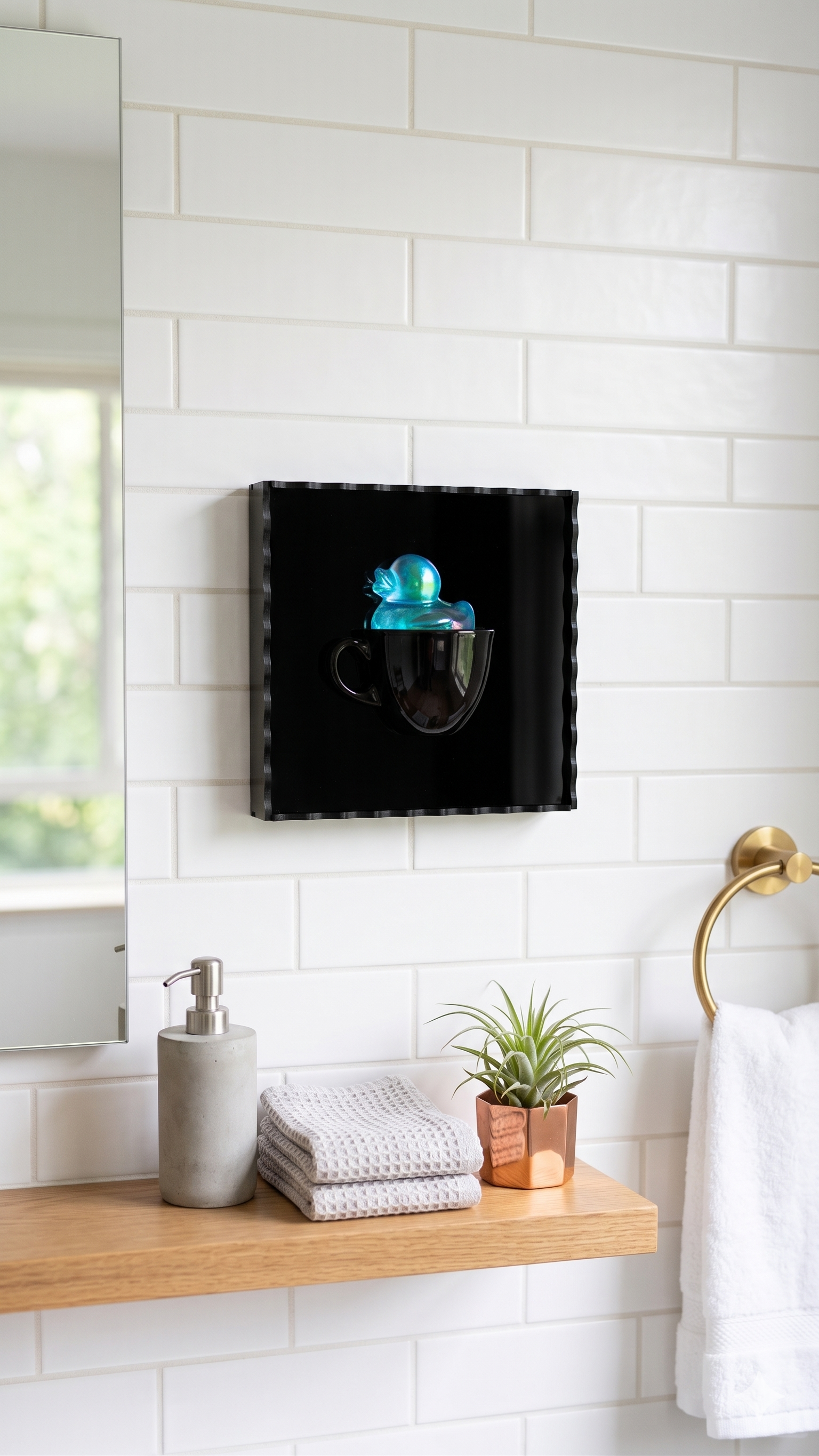 3D Duck Teacup Wall Art