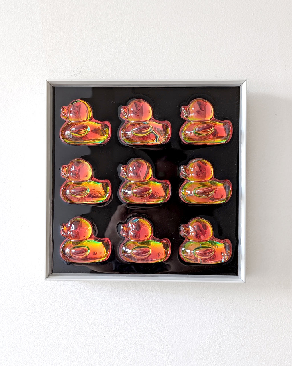 להקת ברווזים הולוגרפי - כחול כתום